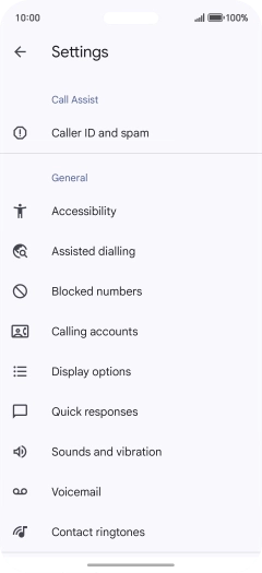 Press Calling accounts.