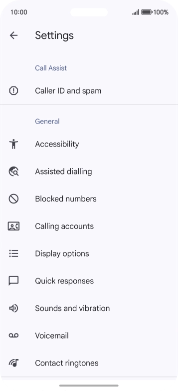 Press Calling accounts.