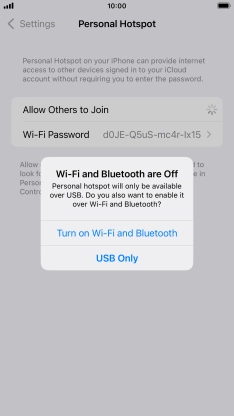 If Wi-Fi is turned off, press Turn on Wi-Fi and Bluetooth.