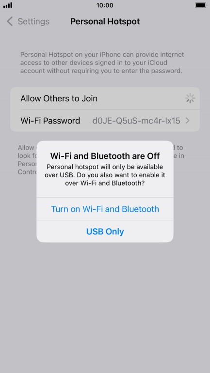 If Wi-Fi is turned off, press Turn on Wi-Fi and Bluetooth.