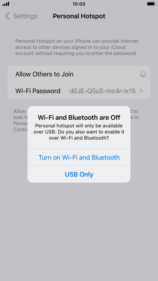 If Wi-Fi is turned off, press Turn on Wi-Fi and Bluetooth.