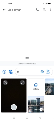 Press Gallery and go to the required folder.