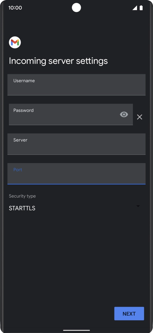 Press the drop down list below 