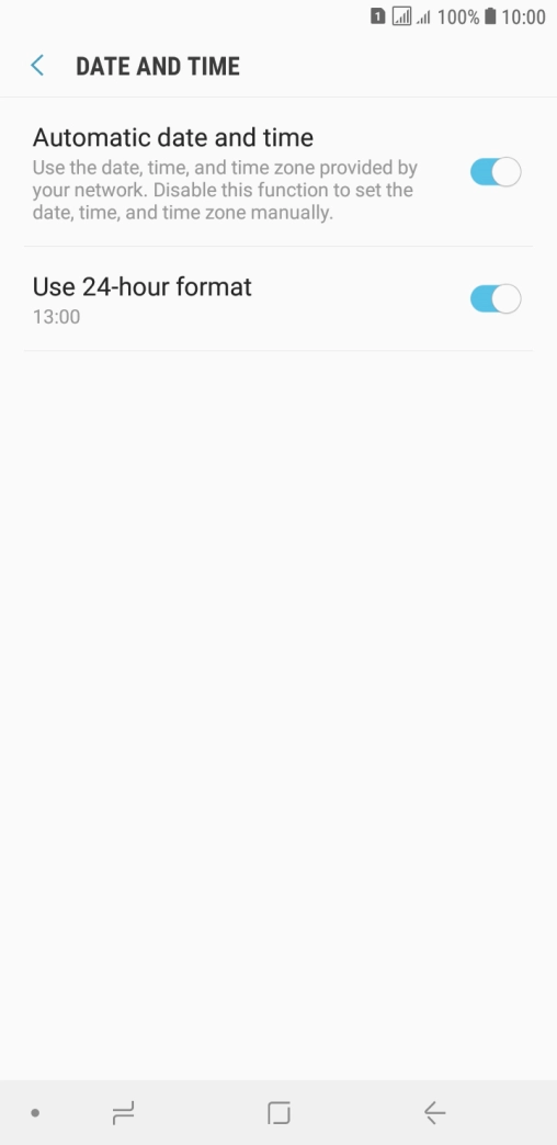 Press the Home key to return to the home screen.