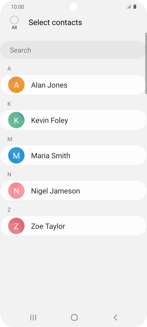 Press the field above 