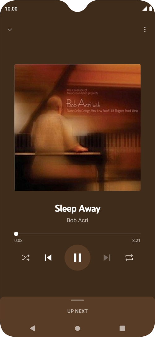 Press arrow right to go to the next audio file.