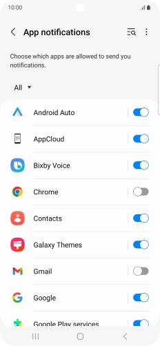 Press the drop down list.