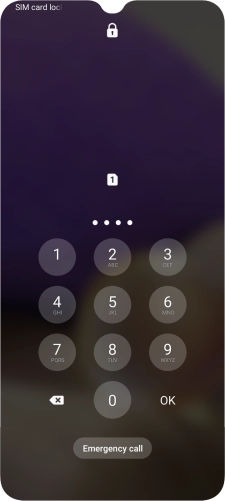 If you're asked to key in your PIN, do so and press OK. The default PIN is 1111.