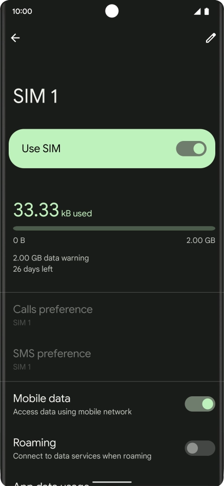 The total data usage is displayed.