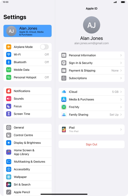 Slide your finger upwards starting from the bottom of the screen to return to the home screen.