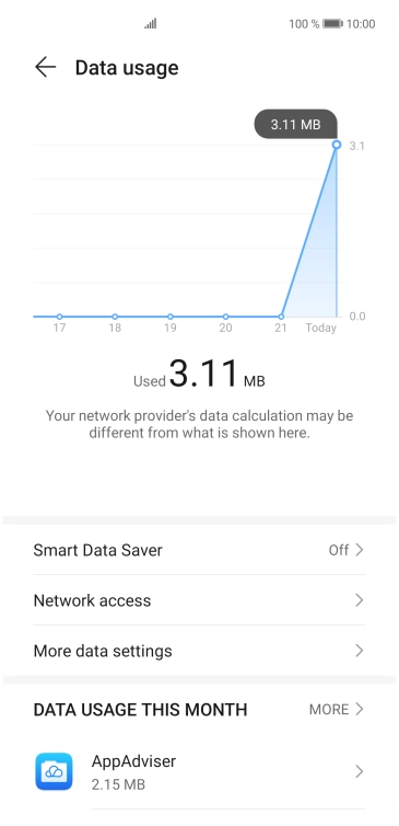 Press Network access.