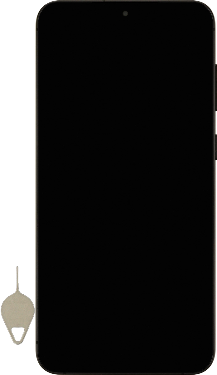 Find the opener for the SIM holder.