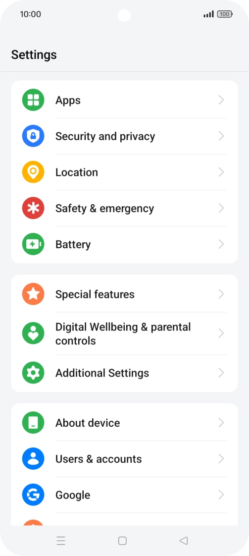 Press Additional Settings.