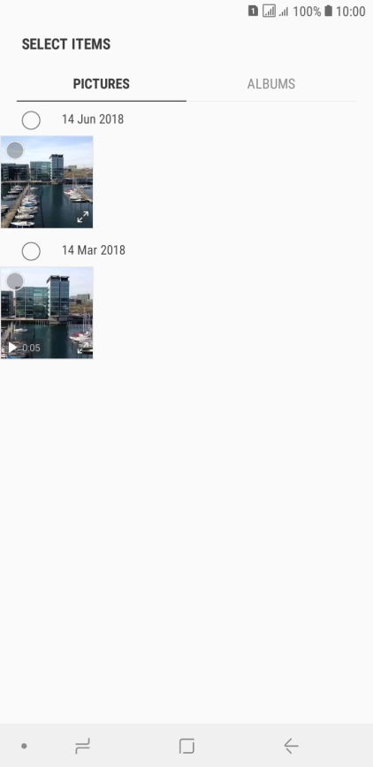 Press the required picture.