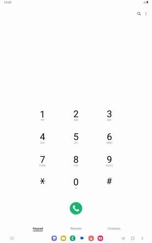 Press the menu icon.