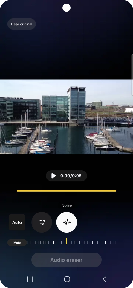 Slide your finger right or left on the indicator to set the required volume for the selected sound type.