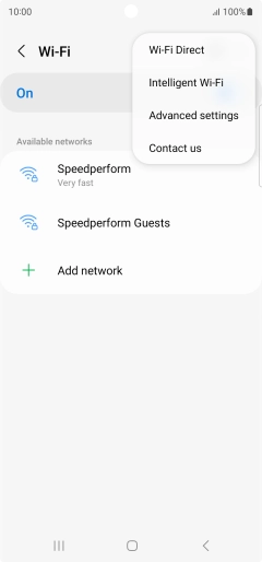 Press Intelligent Wi-Fi.