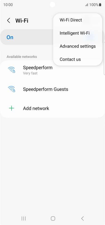 Press Intelligent Wi-Fi.