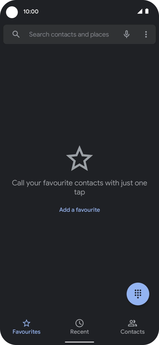 Press the menu icon.