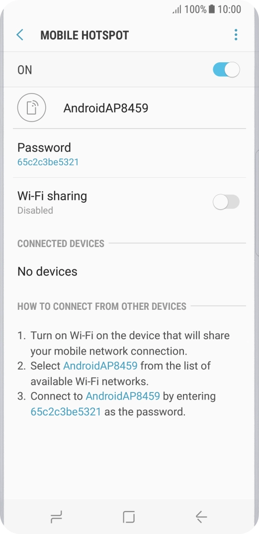 Press the Home key to return to the home screen.