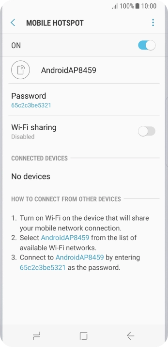Press the Home key to return to the home screen.