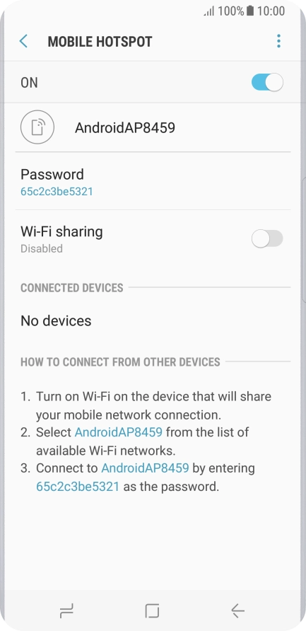 Press the Home key to return to the home screen.