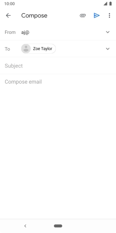 Press Subject and key in the required subject.