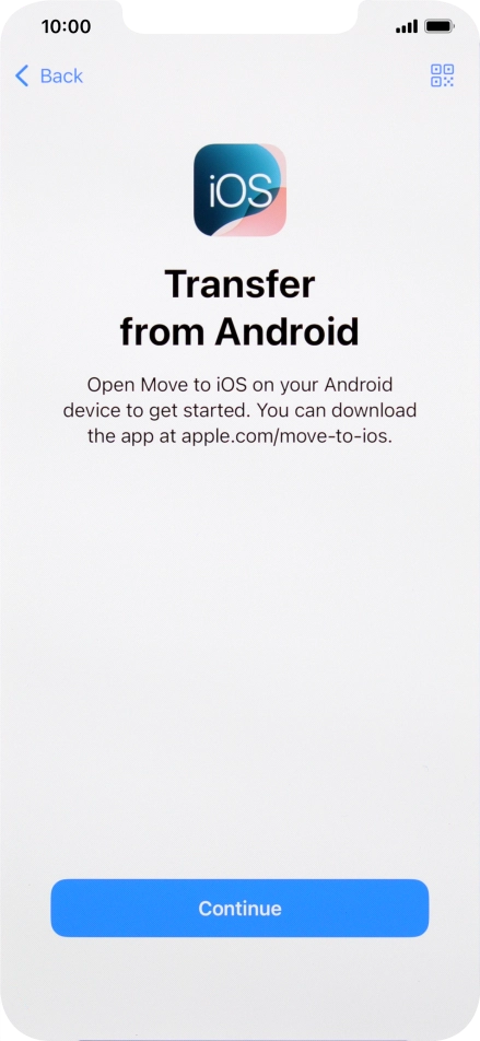 To transfer content to your phone, you need to install the app 
