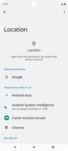 Press the required app.