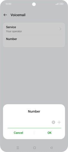 Key in +447953222222 and press OK.