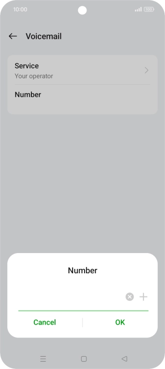 Key in +447953222222 and press OK.
