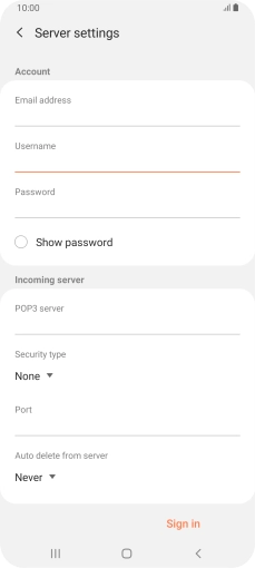 Press the field below 
