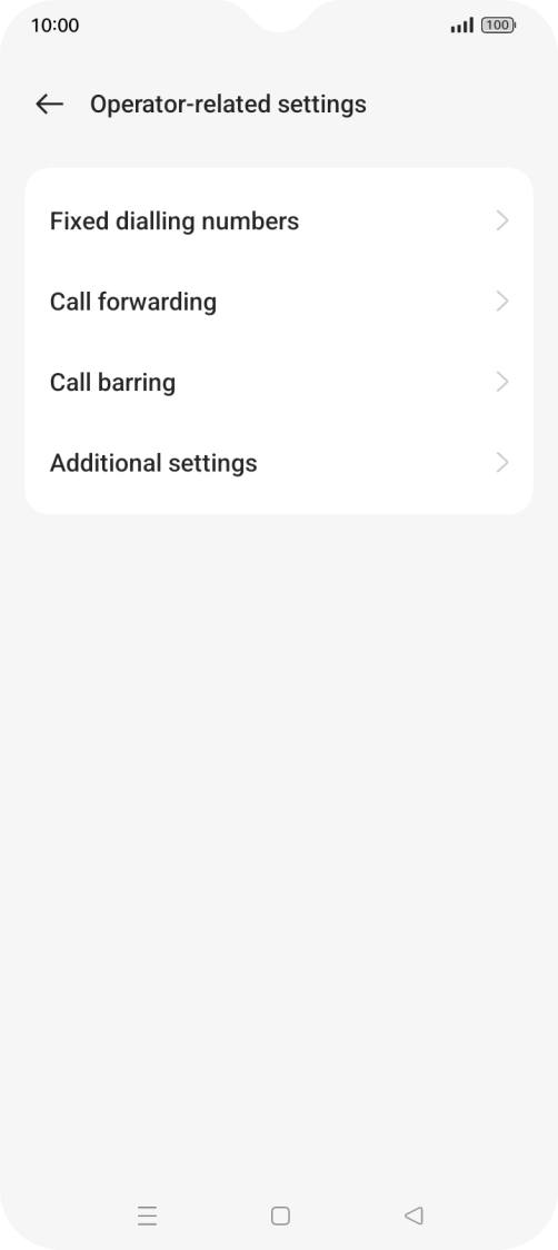 Press Additional settings.