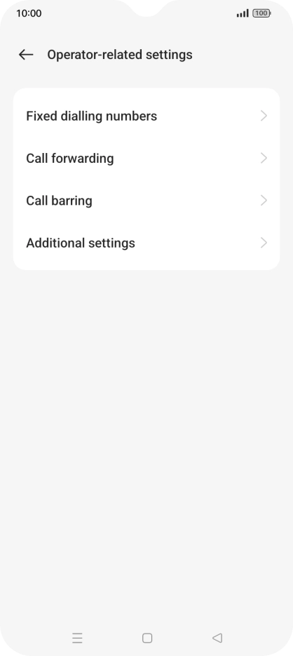 Press Additional settings.