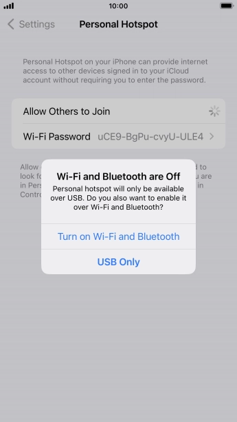 If Wi-Fi is turned off, press Turn on Wi-Fi and Bluetooth.