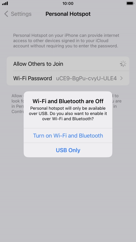 If Wi-Fi is turned off, press Turn on Wi-Fi and Bluetooth.