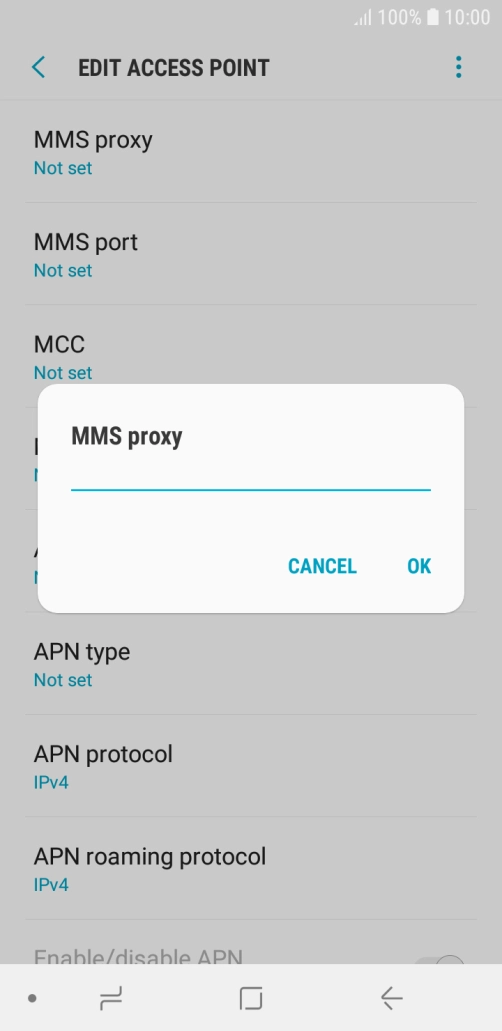 Key in 149.254.201.135 and press OK.
