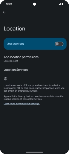 Press the indicator to turn the function on or off.