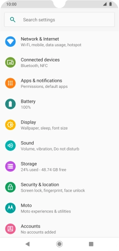 Press Security & location.