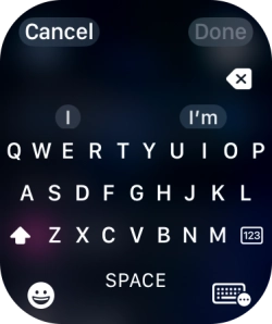Press the input icon.