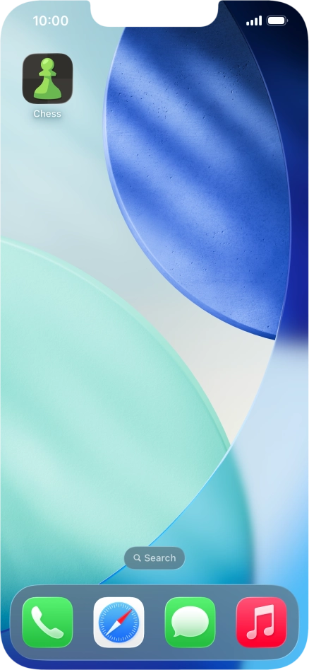 Press and hold the required app.