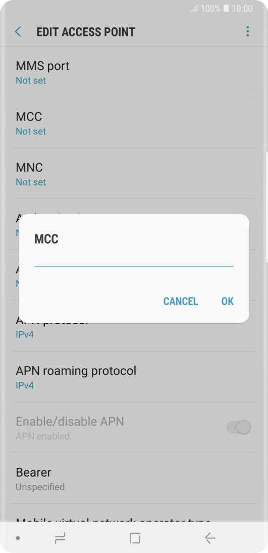 Key in 234 and press OK.