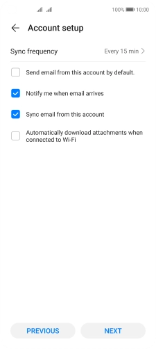 Press Sync frequency.