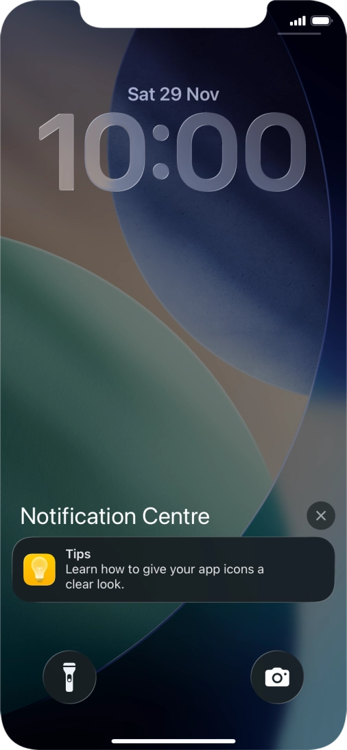 Press the required notification and follow the instructions on the screen to use the selected function.