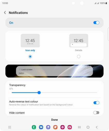 Press the Return key.