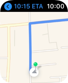 Turn the Digital Crown to zoom in or out on the map.