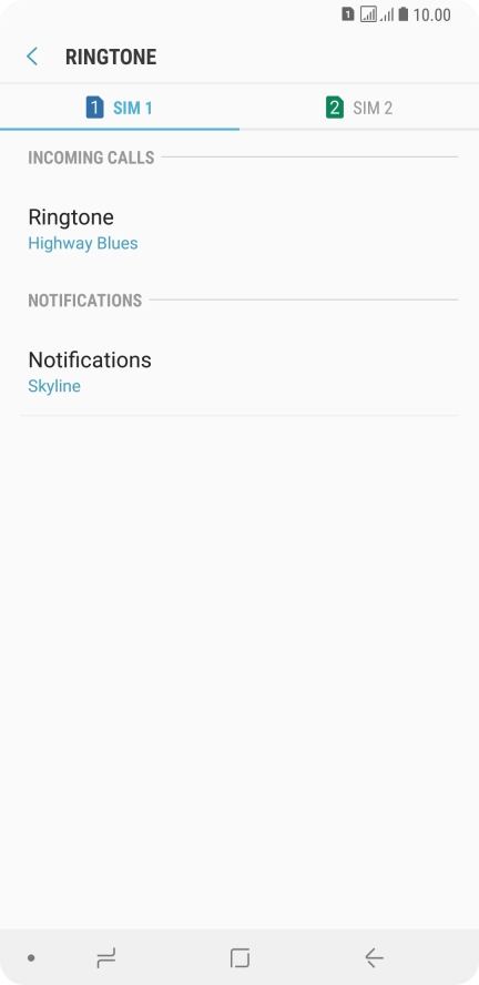 Press the Home key to return to the home screen.