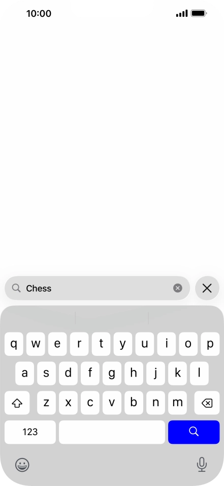Press the search icon.