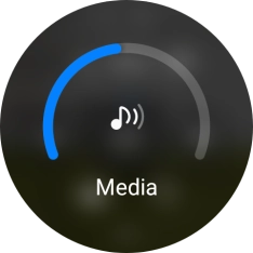 Slide the circle to select the required volume.