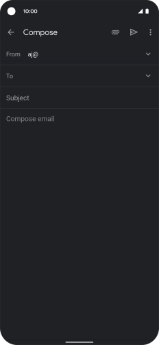 Press To and key in the first letters of the recipient's name.